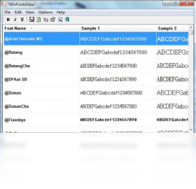 WinFontsView 1.1.0.0-外行下载站