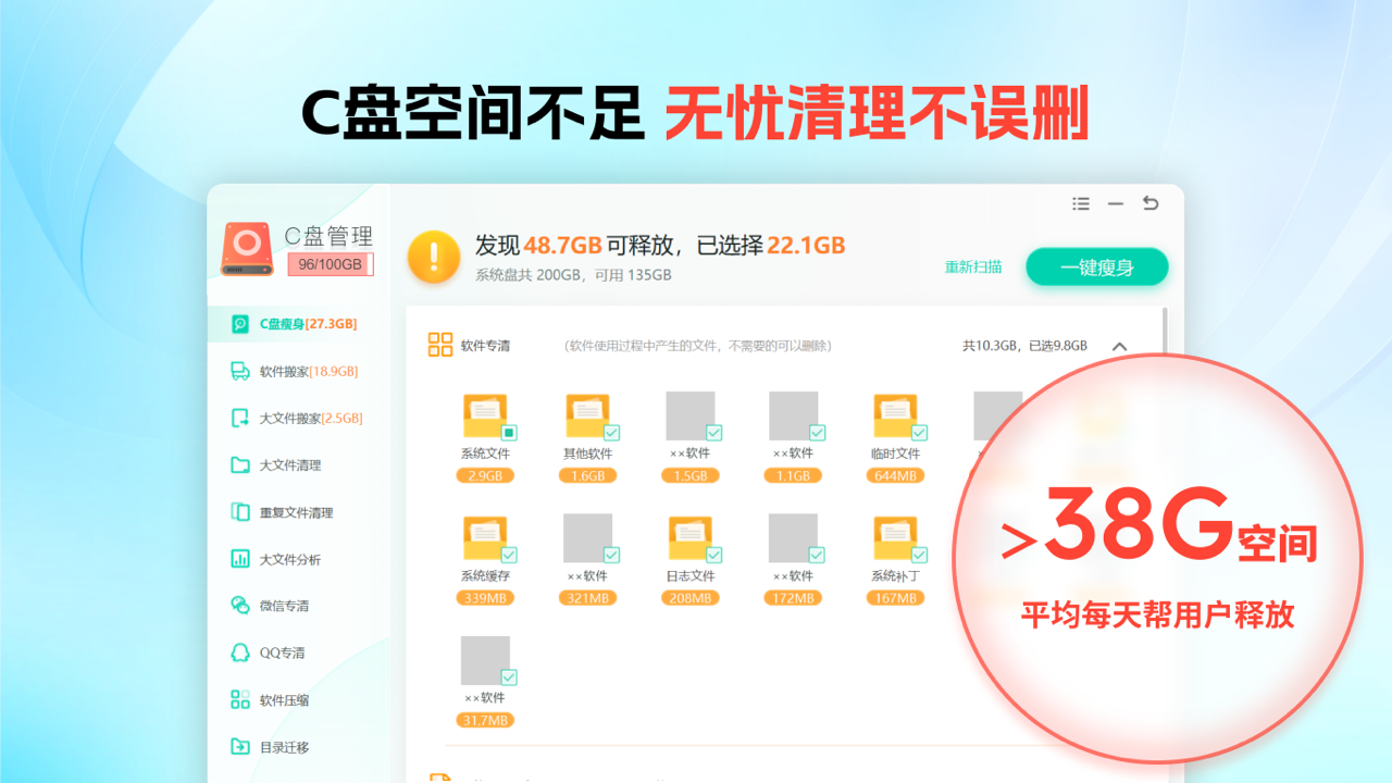 Windows优化大师·C盘垃圾清理 6025.04.22.0240-外行下载站