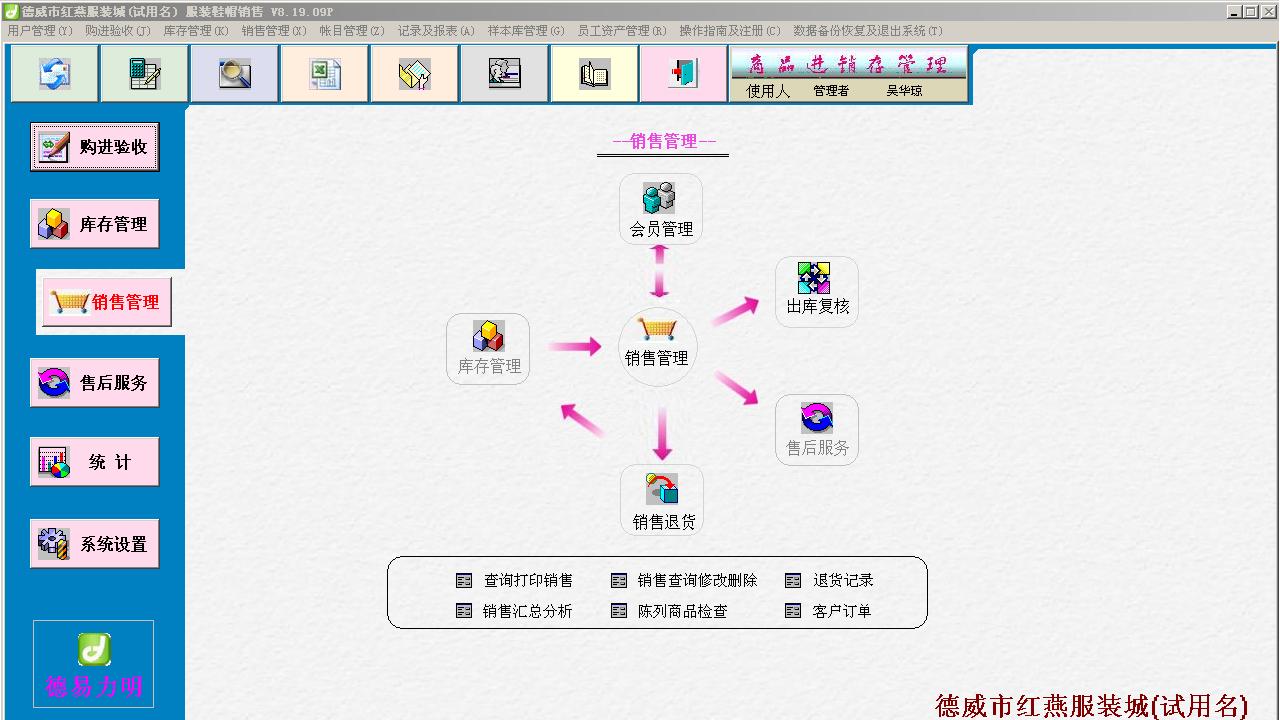 力明服装服饰销售库管云数据管理软 8.1.02-外行下载站