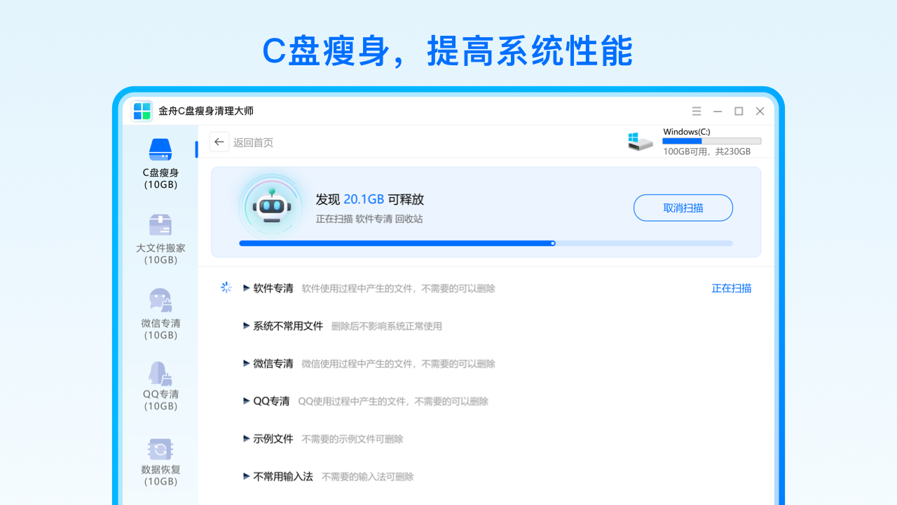 图片[3]-金舟C盘瘦身清理大师 3.1.2.0-外行下载站