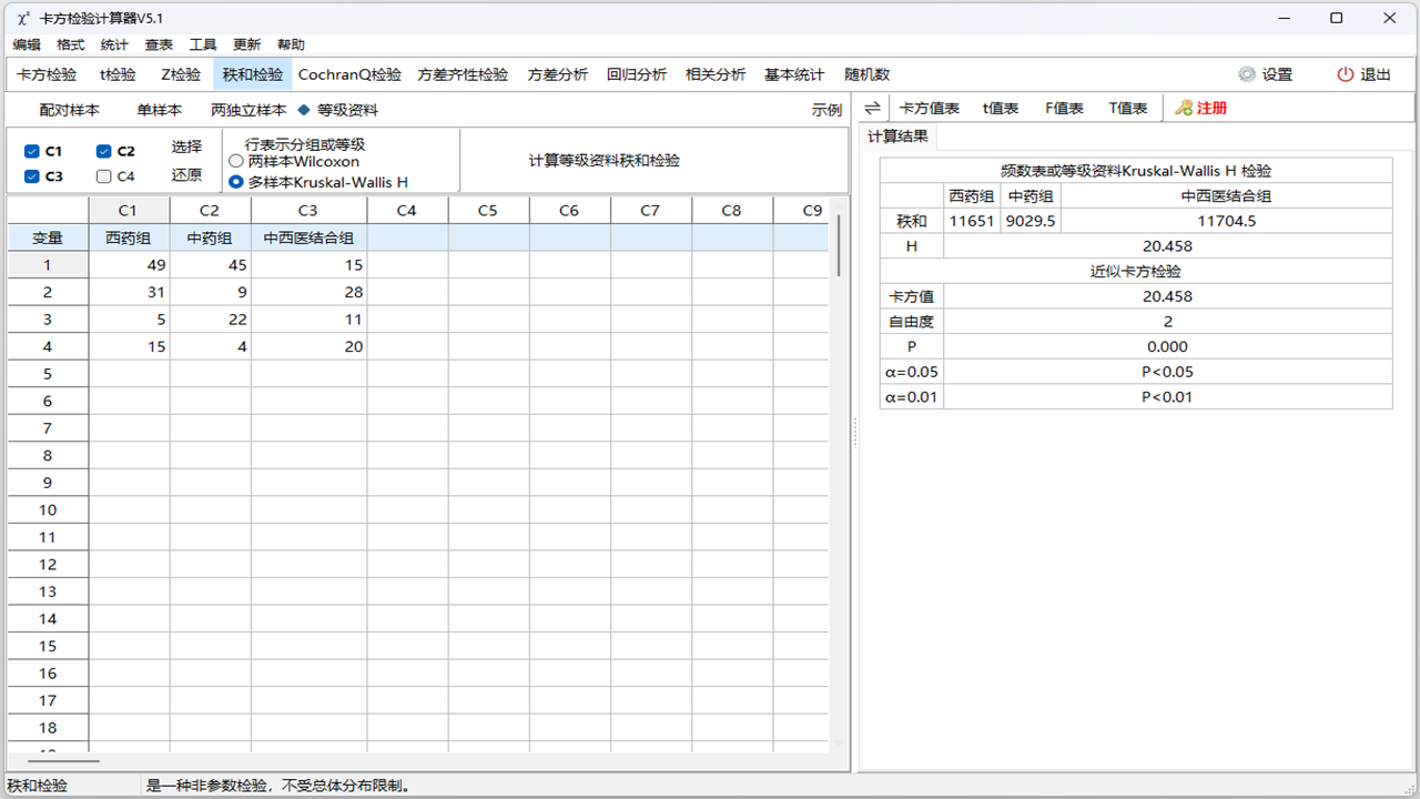 图片[5]-卡方检验计算器·t检验方差分析等 5.1.2.2378-外行下载站