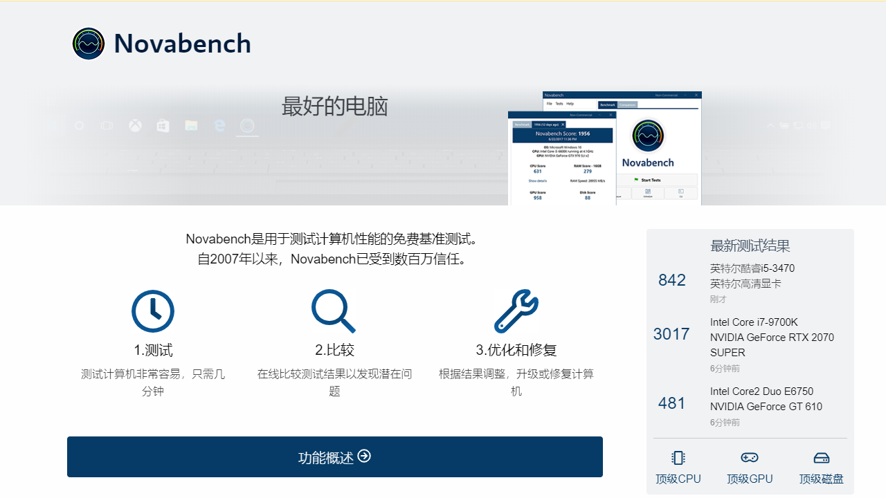 NovaBench 4.0.8-外行下载站