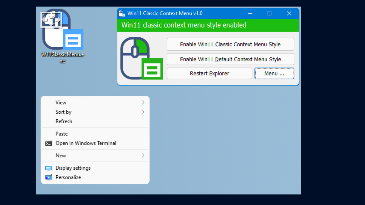 图片[2]-Windows 11 Classic Context menu 1.0-外行下载站
