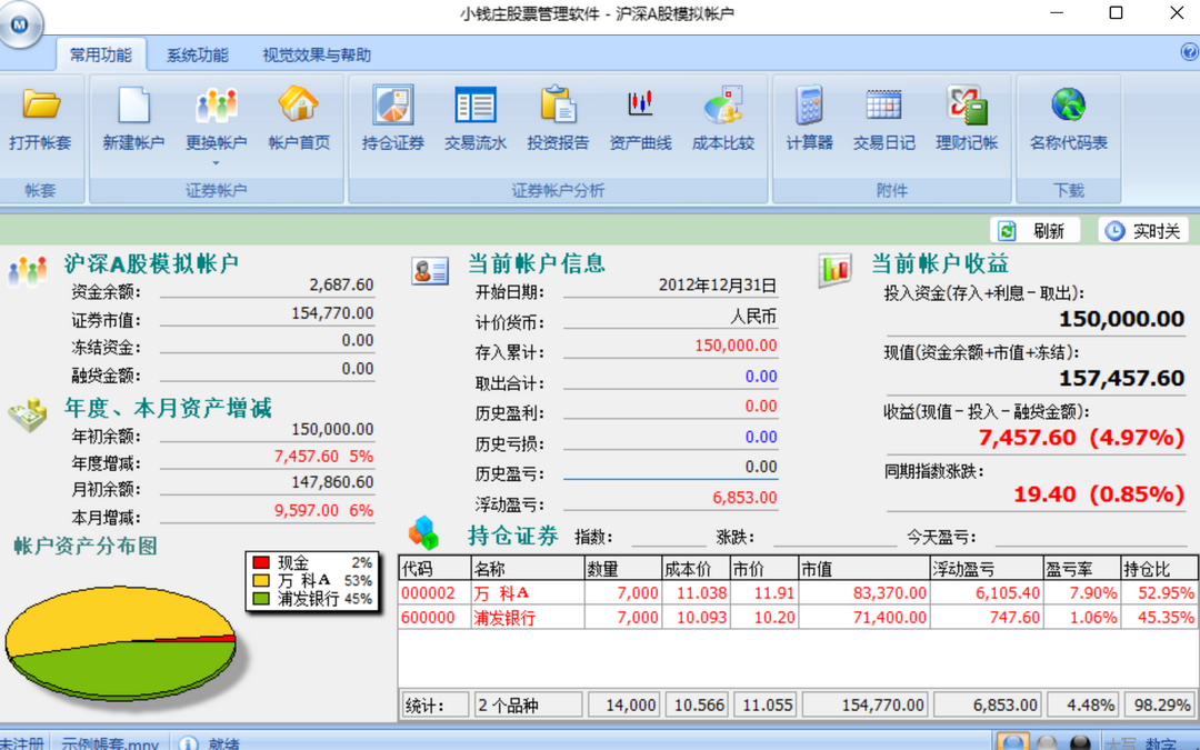 小钱庄股票管理软件 1.5.7.8-外行下载站